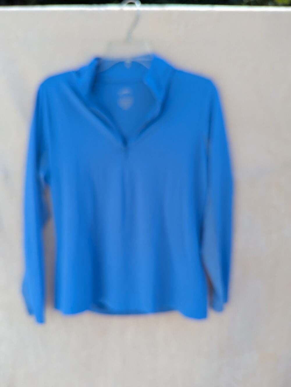 Gottex Women's Performance 1/4 Zip Long Sleeve Pullover Blue